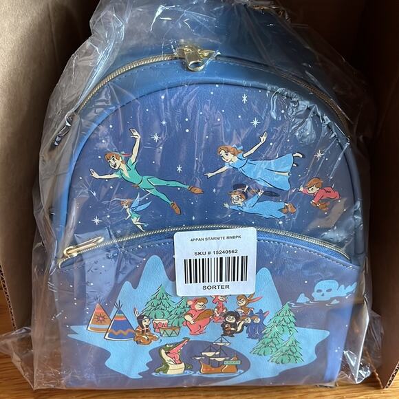 Loungefly Disney Peter Pan Neverland Mini Backpack - Picture 5 of 9